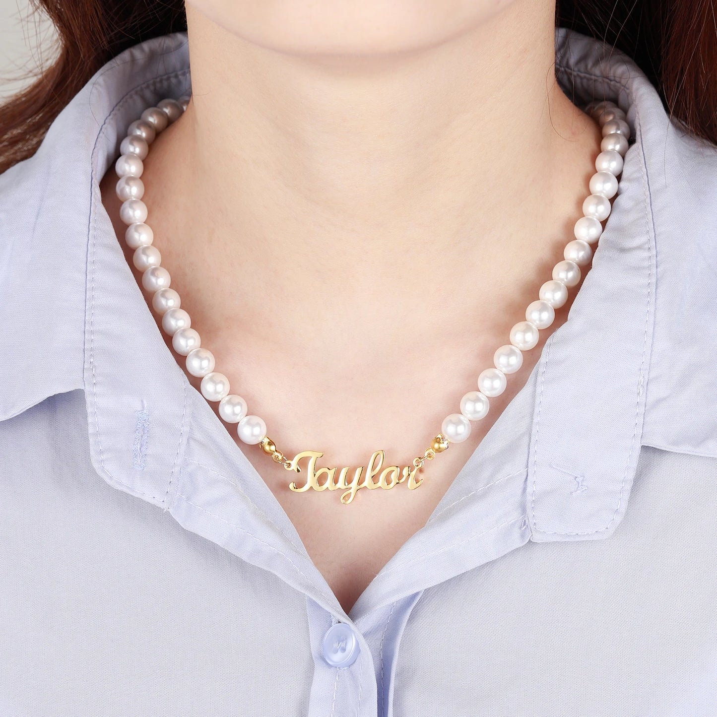 Precious Pearl Name Necklace