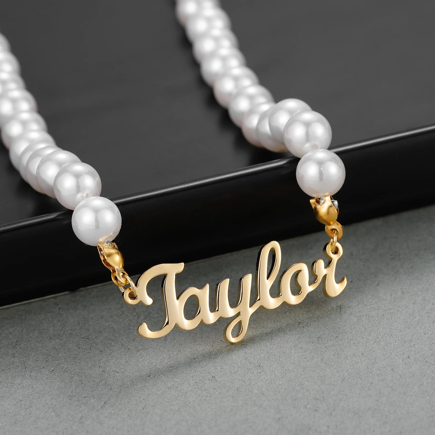 Precious Pearl Name Necklace