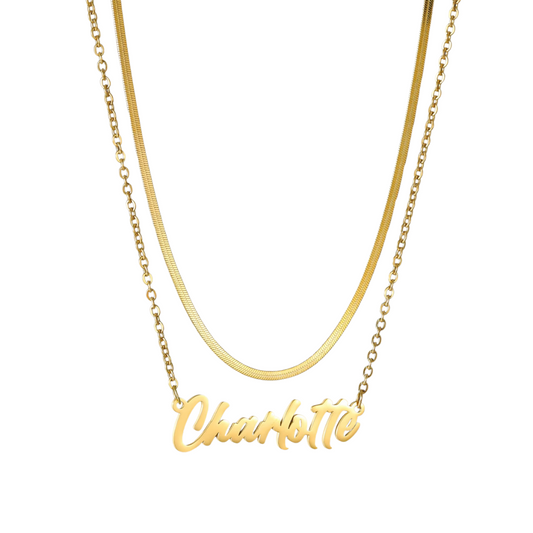 Delight Double Layer Personalized Necklace