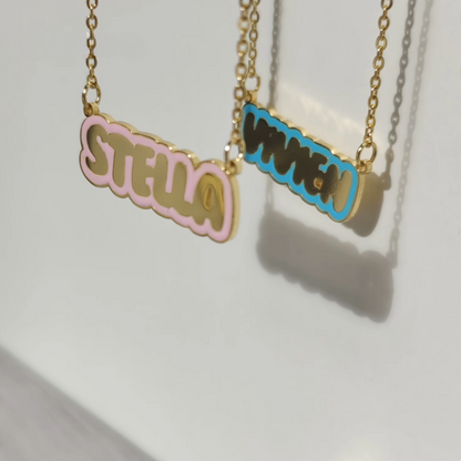 Bright Girls Personalized Name Necklace