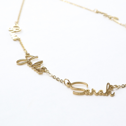 Flourish Personalized Multiple Name Necklace