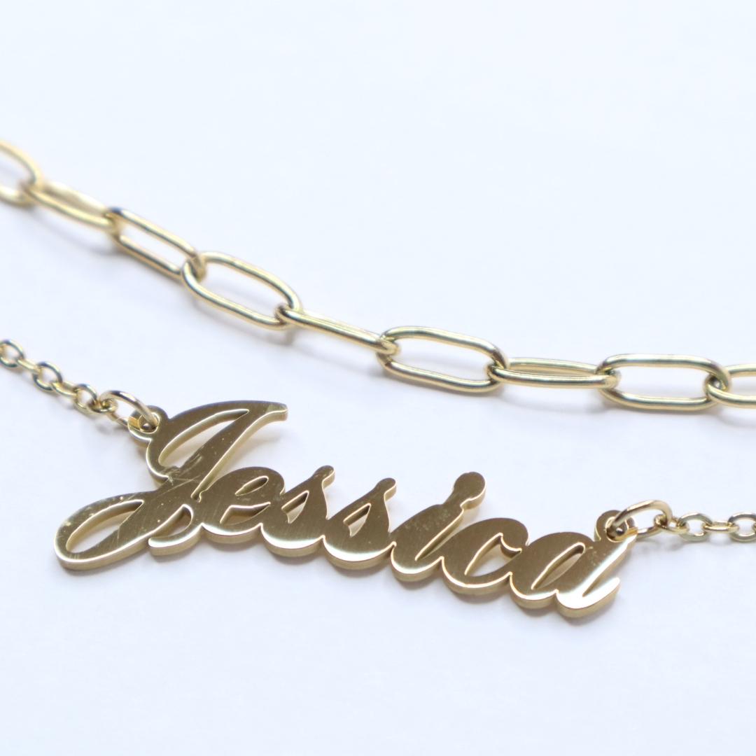 Strengthen Double Layer Personalized Name Necklace