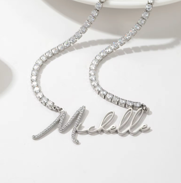 Brilliance Personalized Name Necklace