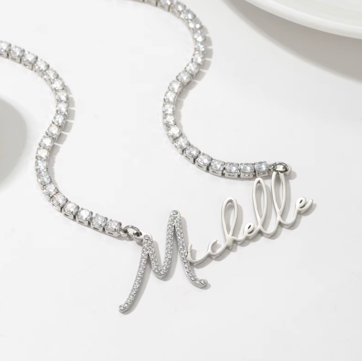 Brilliance Personalized Name Necklace