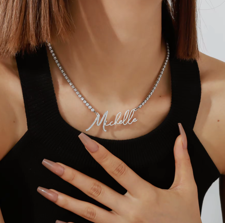 Brilliance Personalized Name Necklace