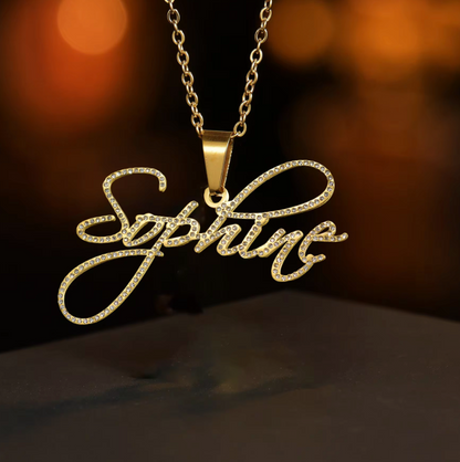 Shining Girls Personalized Name Necklace