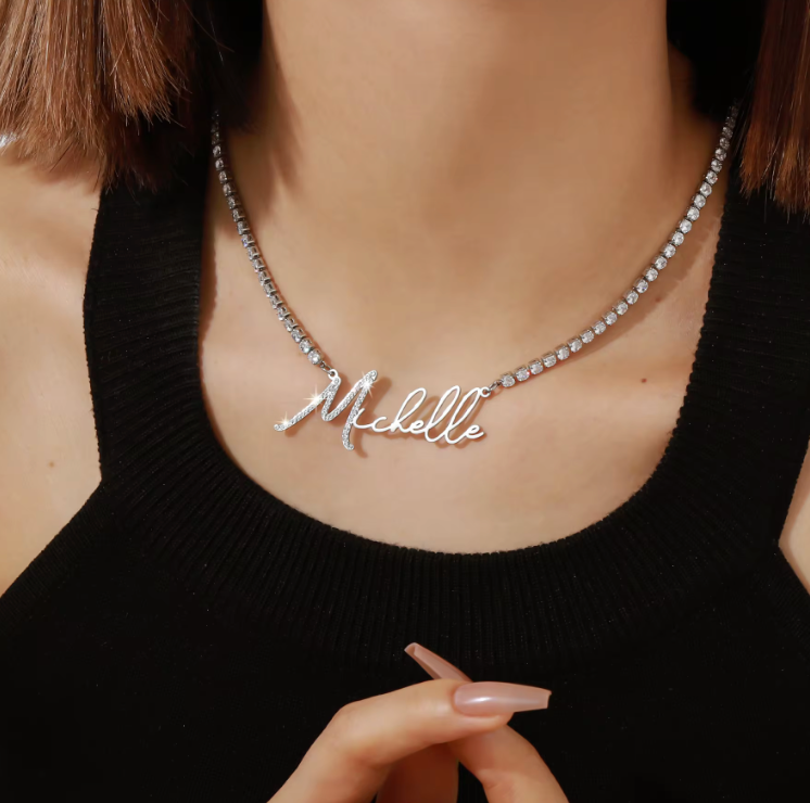 Brilliance Personalized Name Necklace