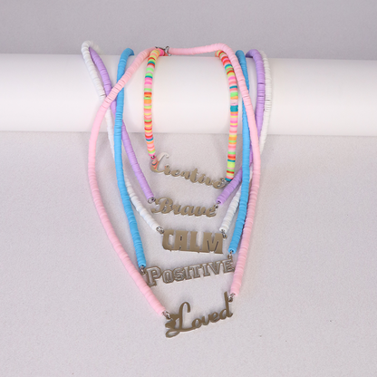 Confident Kids Affirmation Necklace